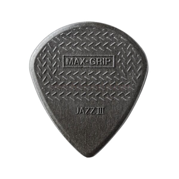 Bộ 6 Phím Gảy Guitar Jim Dunlop 471P3C Nylon Max Grip Jazz III Carbon Fibre Picks, 6-Pack