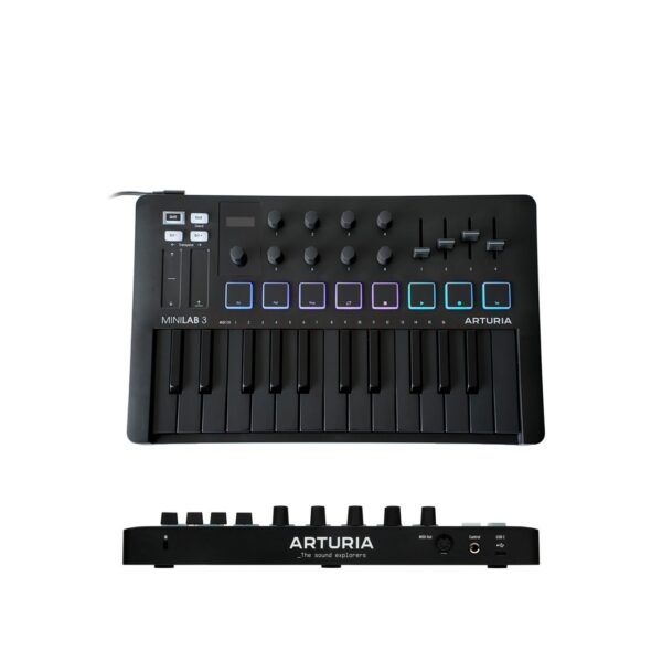 Midi Controller Arturia MiniLab 3 25 Slim-Key Controller Deep Black