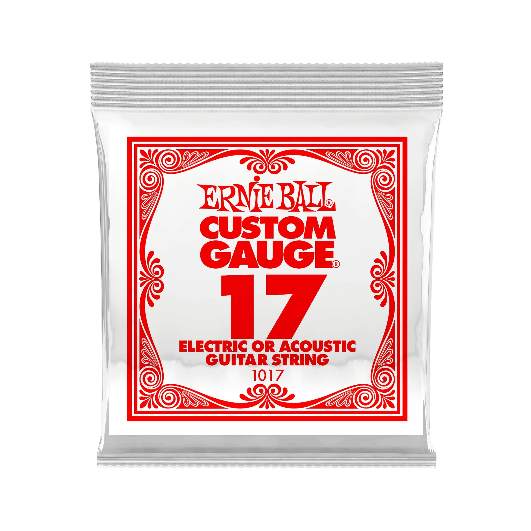 Ernie Ball Corde Singole Calibro .017 – Confezione Da 6 – Per Chitarra Acustica/Elettrica